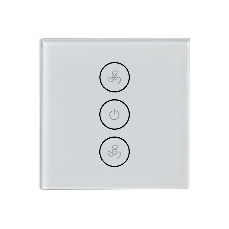Smart Fan WiFi Switch 86 Type Fan Speed Control Switch Compatible with Amazon Alexa Google Home WF-FS01