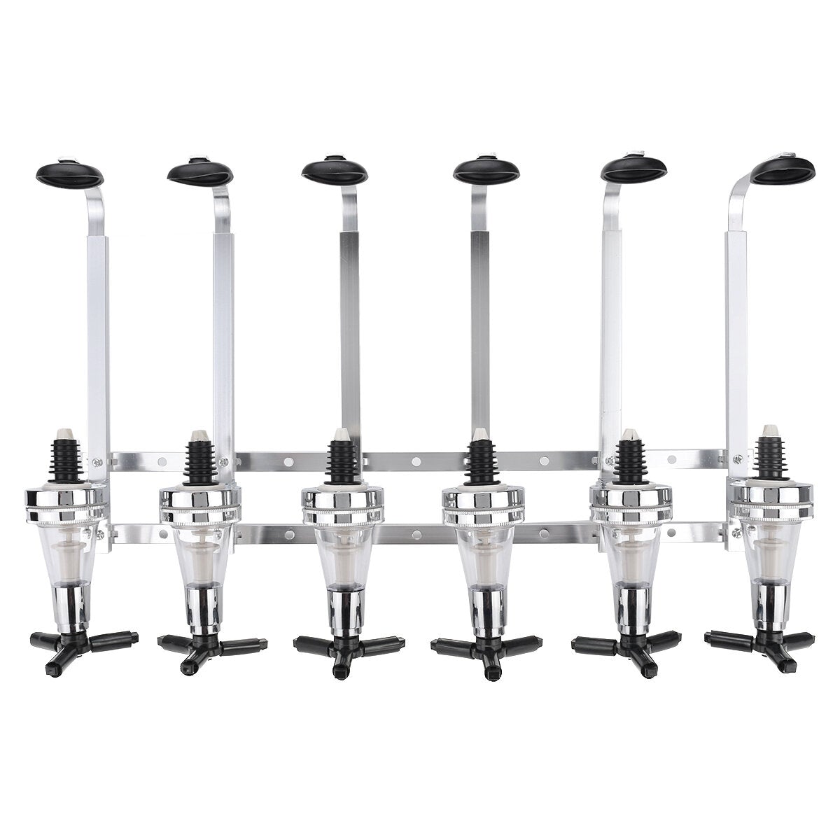 6 Bottles Rotary and Wall Mounted Aluminum Alloy Bar Butler Drink