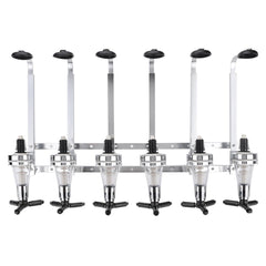 6 Bottles Rotary and Wall Mounted Aluminum Alloy Bar Butler Drink