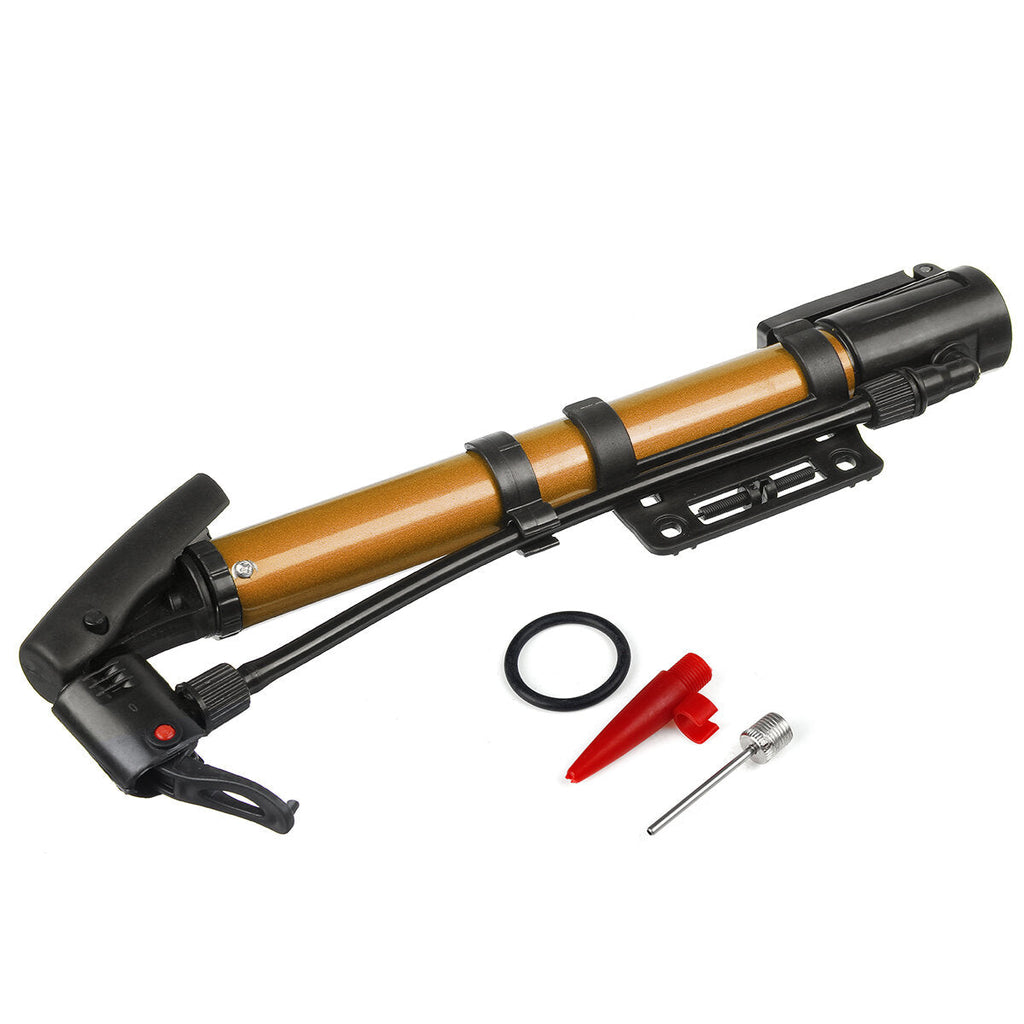 120PSI High Pressure Air Pump Alloy Floor Standing Bike Motorcycle Tyre Pump with Ball Pin