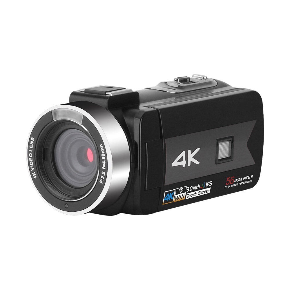 Zoom 4K Video Camera Camcorder for Youtube Live Stream Broadcast IR Night Vision 6MP 16X HD DV Video Recorder Digital Camera Anti-shake With Mic