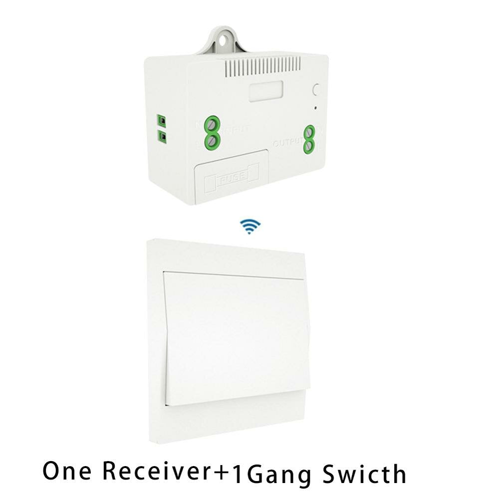 Wireless Switch No Battery Remote Control Wall Light Switch Self Powered No Wiring Needed Wall Panel Transmitter