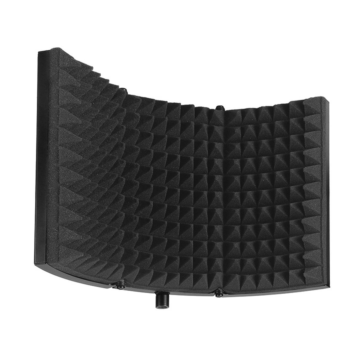 Foldable Microphone Acoustic Isolation Shield Studio Foams Panel for Recording Live Broadcast