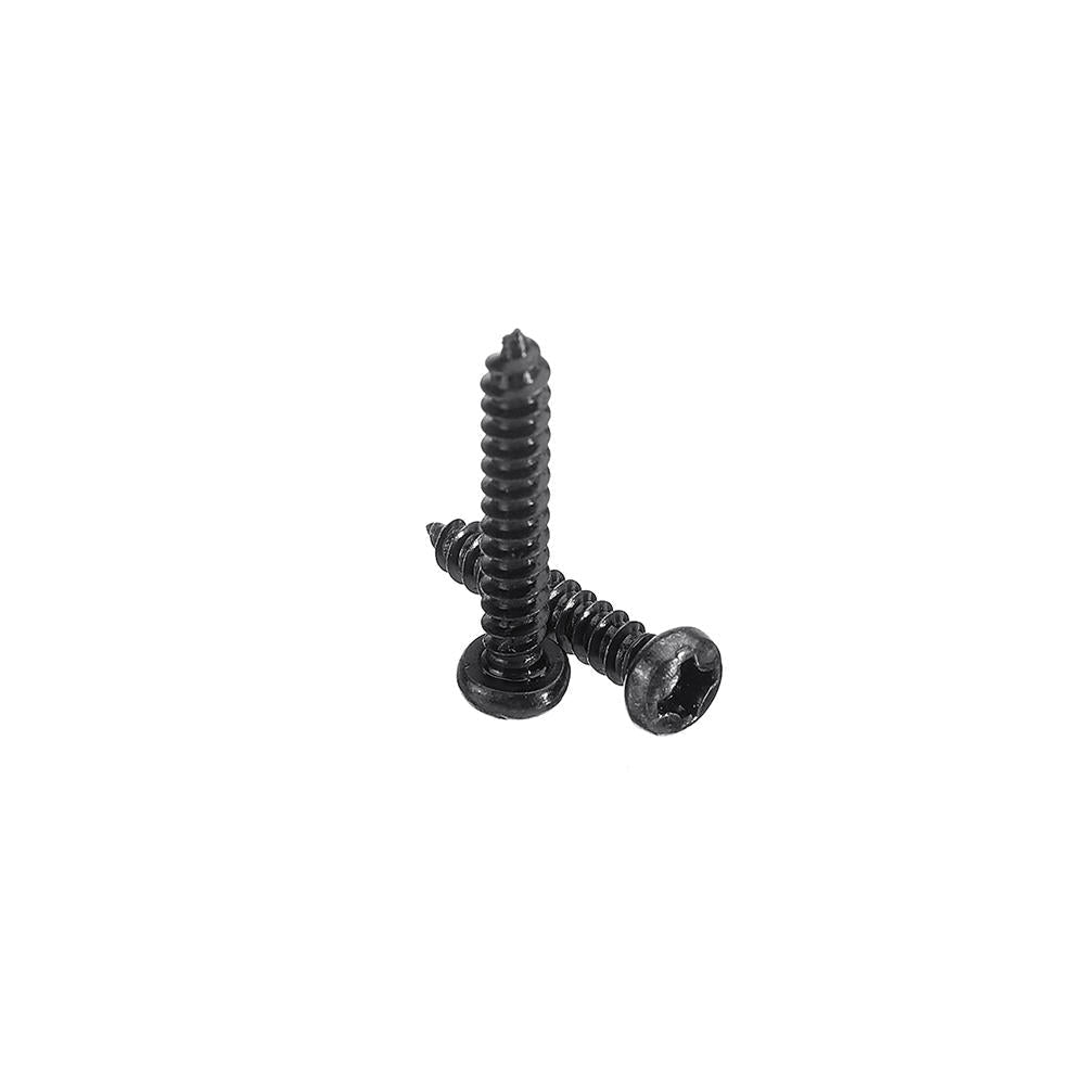 M3CP1 500Pcs M3 Phillips Screw Black Zinc-Plated Carbon Steel Pan Head Self Tapping Woodworking Screws Assortment Kit