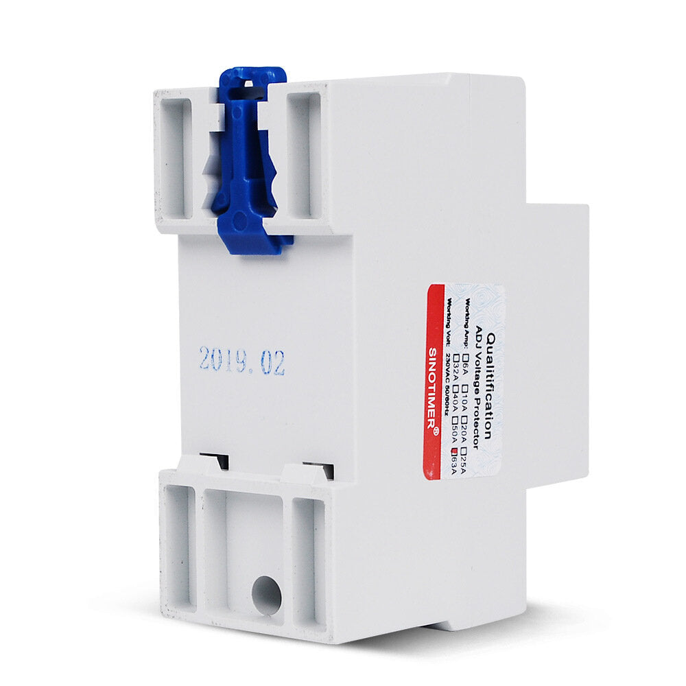 Single-phase Self-recovery Intelligent Over and Under Voltage Protector Delay LCD Large Scree 40A/63A
