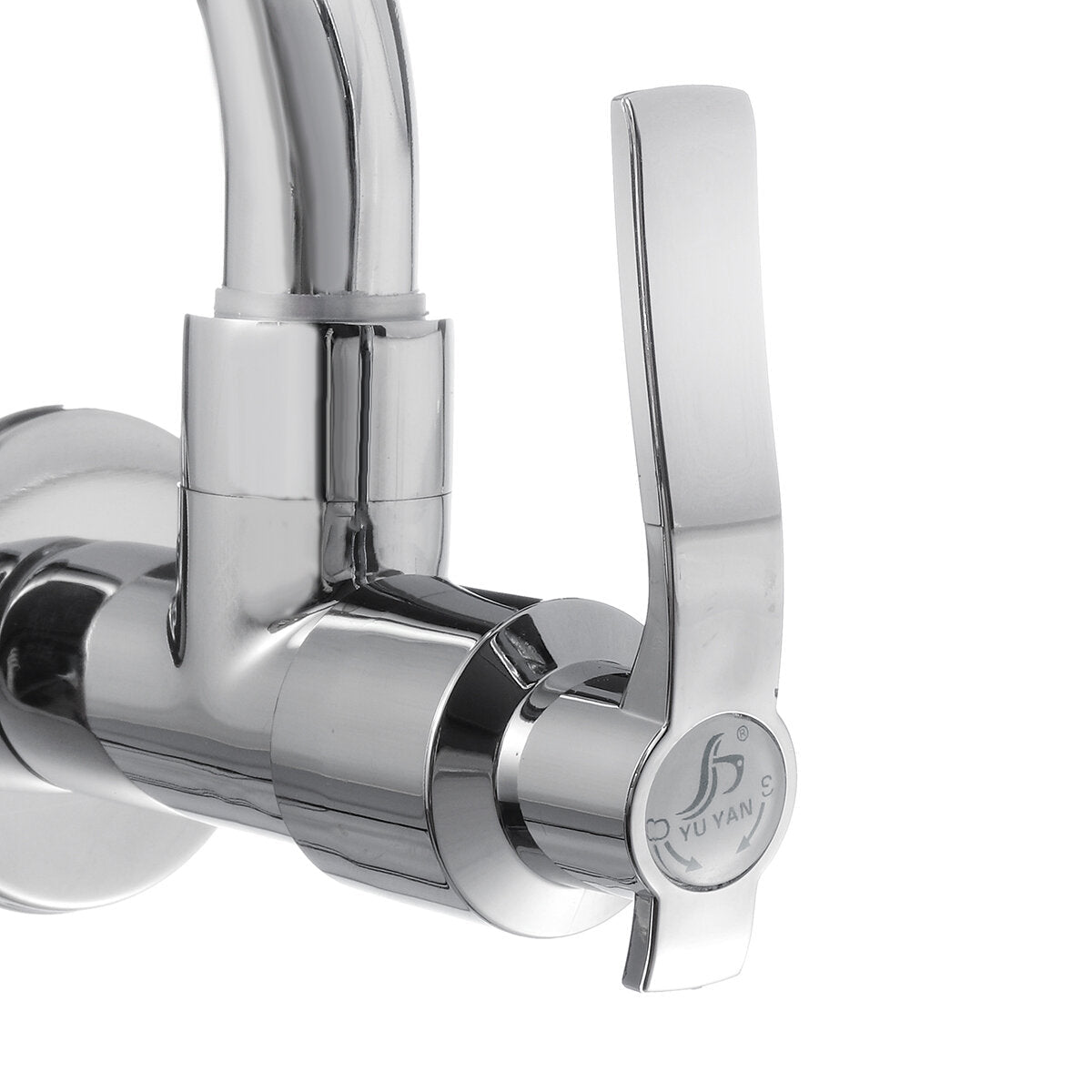360 Degree Rotation Single Cold Faucet Brass Kitchen Sink