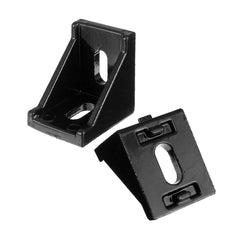 4Pcs Aluminium Black Angle Corner Joint 3030 Series Aluminum Extrusion 35x35mm Right Angle Bracket