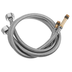 304 Stretching Faucet Double Inlet Pipe Two Outlet Methods Thin Head Silver