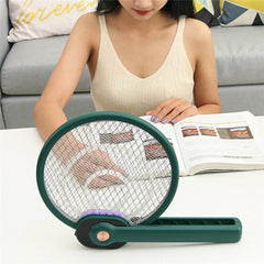 Fly Swatter Portable Fordable Electric Mosquito Killing Racket With UV Lamp Fly Swatter Mosquito Repellent Killer Bug Zapper Insect Trap