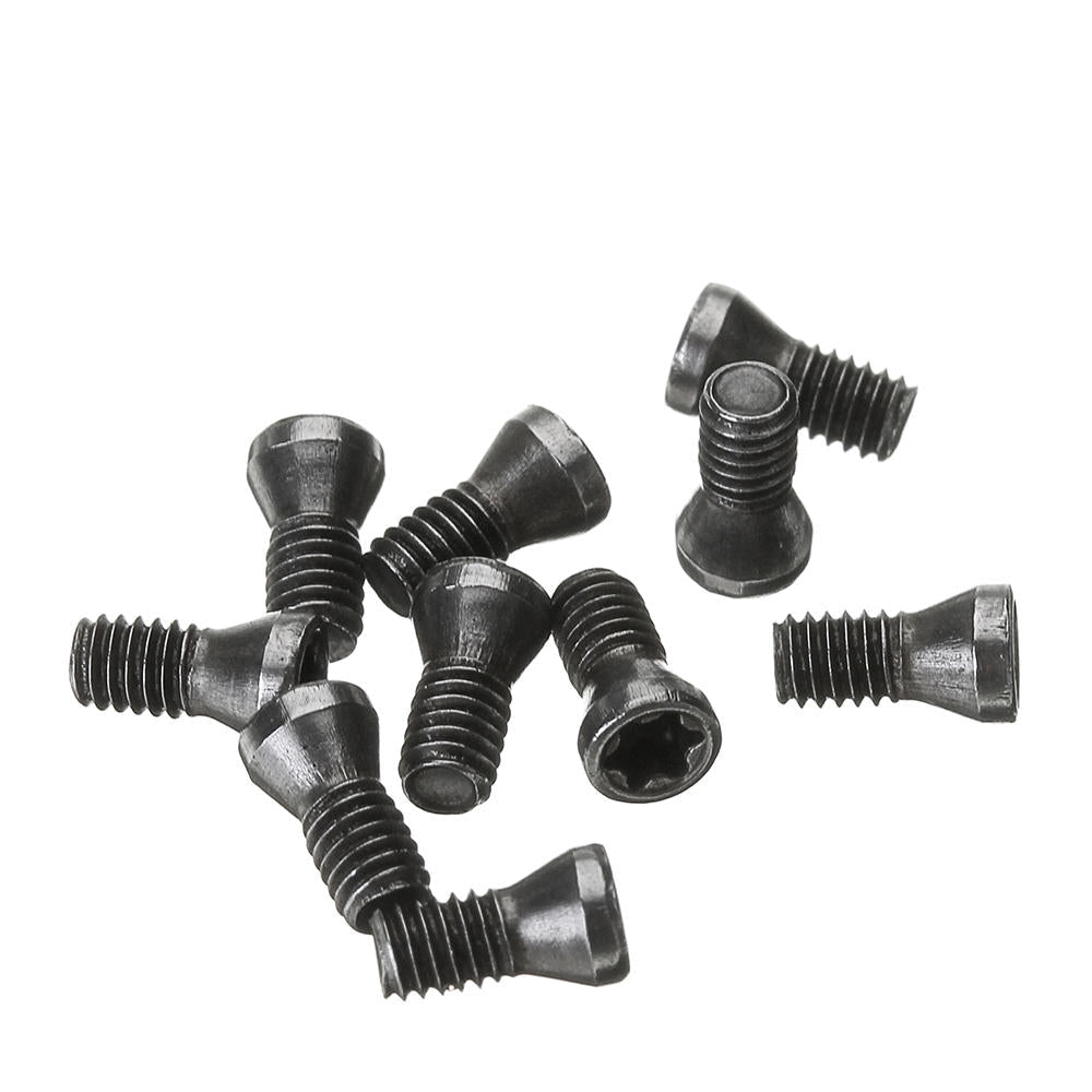 10Pcs M2.5 Tungsten Button Head Torx Screw for Carbide Inserts CNC Lathe Tool 6mm