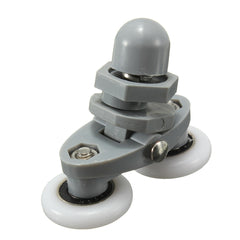 4PCS Twin Bottom Top Shower Door Rollers Pulleys Wheels Runner Slider 20mm Shower Faucet Accessories