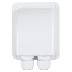 Double Roof Cable Entry Gland Box Solar Panel For RV Caravan Boat Van White