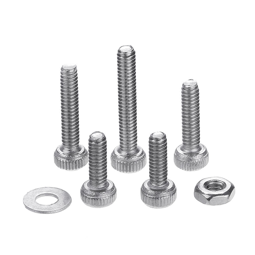 240Pcs M2 Hex Socket Cap Head Screw 304 Stainless Steel Washer Nut Assortment