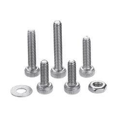 240Pcs M2 Hex Socket Cap Head Screw 304 Stainless Steel Washer Nut Assortment