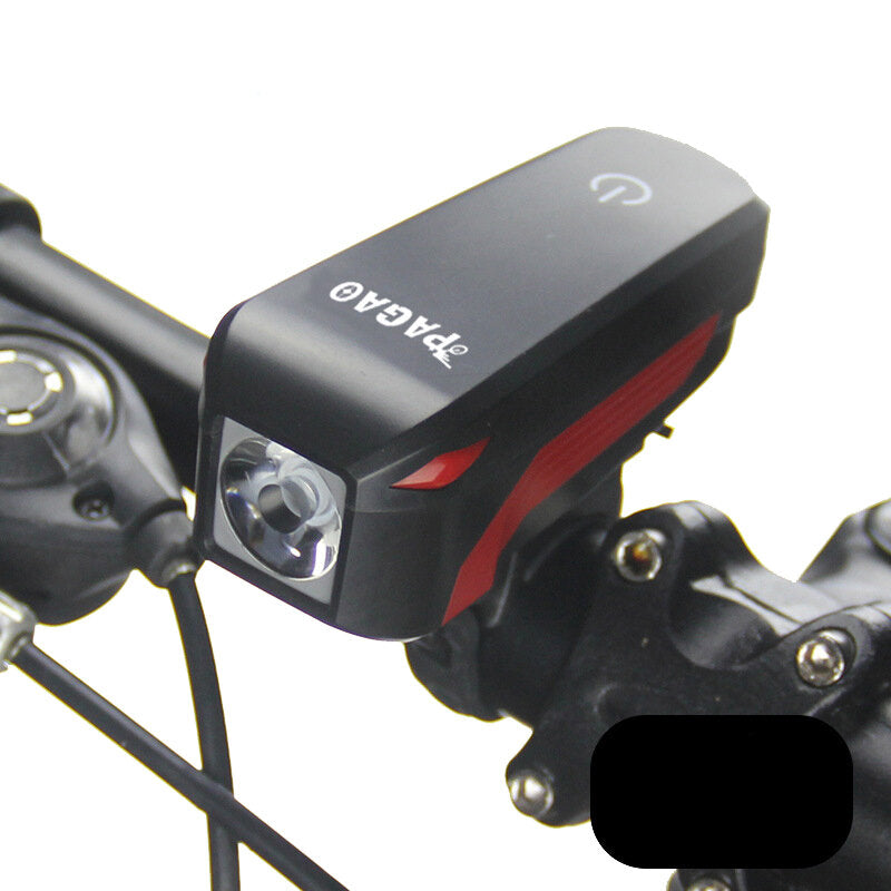 Bicycle Headlight Electronic Bell Siren Alert Trumpet USB Charge 140DB