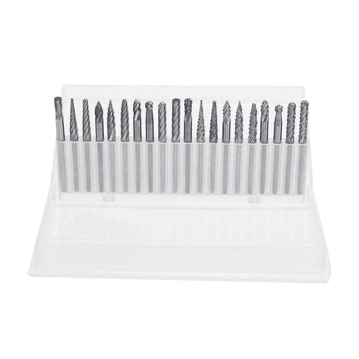 20Pcs 3x3mm Tungsten Steel Solid Carbide Burrs Rotary Rasp File Grinding Tools Kit