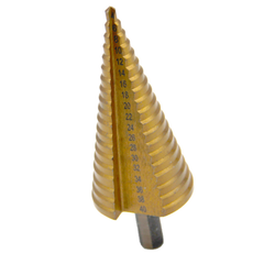 Hex Shank HSS Titanium Coated Step Metal Dremel Drill Wood Tool Bit 4-40mm