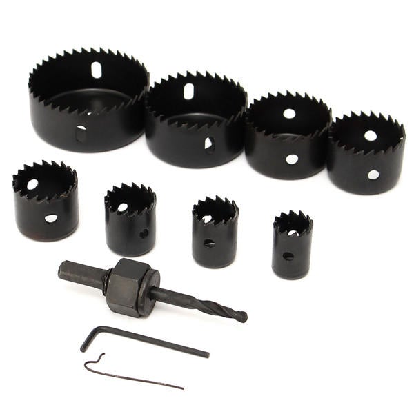 8 In 1 19-64mm Hole Saw Cutter Woodwork Drill Bit
