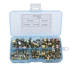 75Pcs Spring Clip Fuel Hose Line Pipe Tube Band Clamp Fastener Pipe Clip Assortment Kit 6mm/7mm/8mm/9mm/10mm