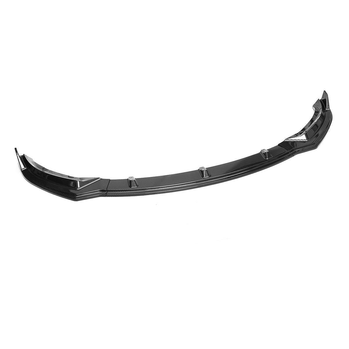 Carbon Black Front Bumper Lip Body Protector Kit Spoiler