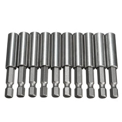 10pcs 1/4 Inch Hex Shank Release Magnetic Extension Socket Drill Bit Holder Power Tools