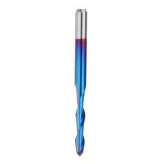 10pcs 3.175mm Shank 2.5mm End Mill Blue Coated Spiral Ball Nose CNC Milling Cutter