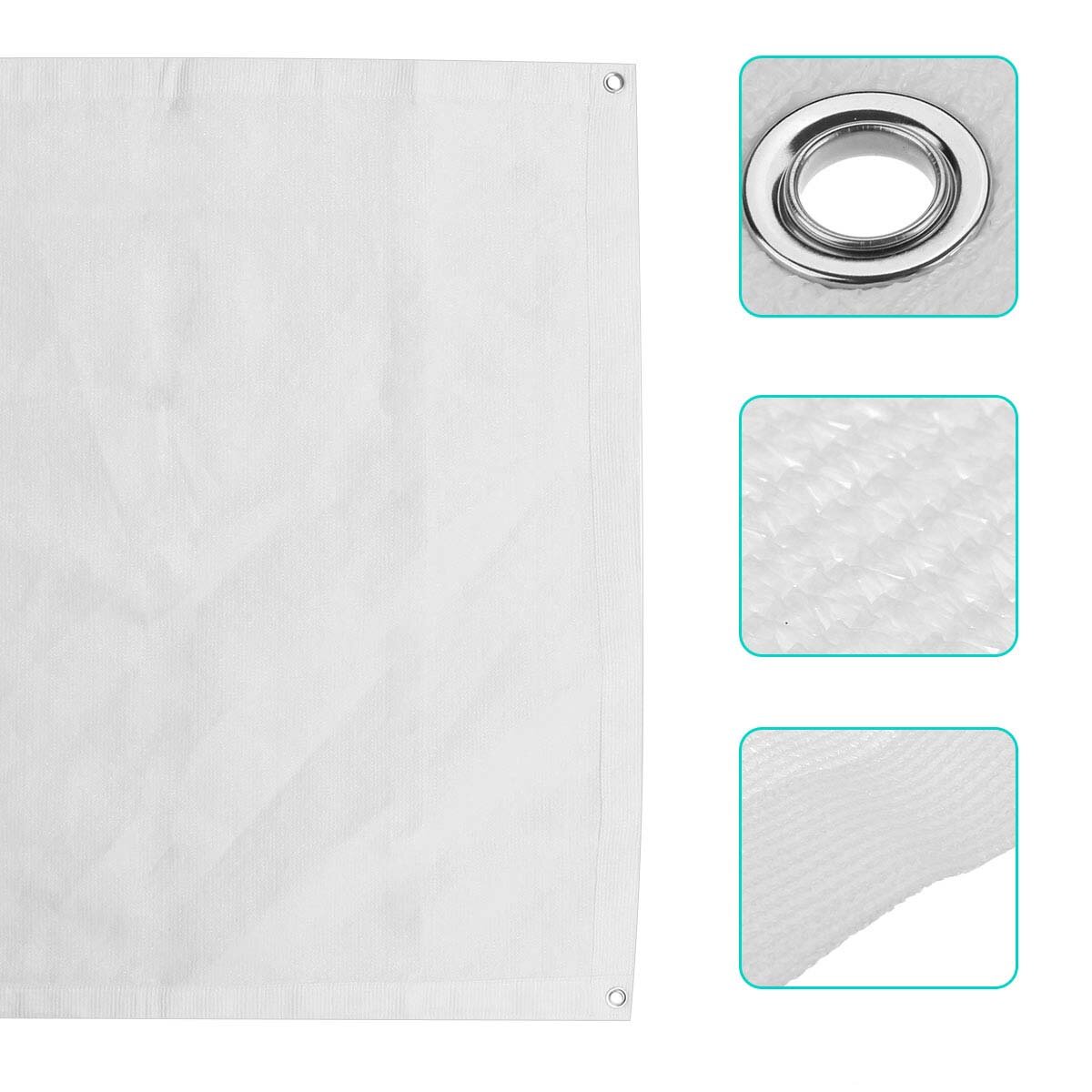 Waterproof Heavy Duty Proof Sun Canopy Shade Sail Cloth Rectangle Outdoor