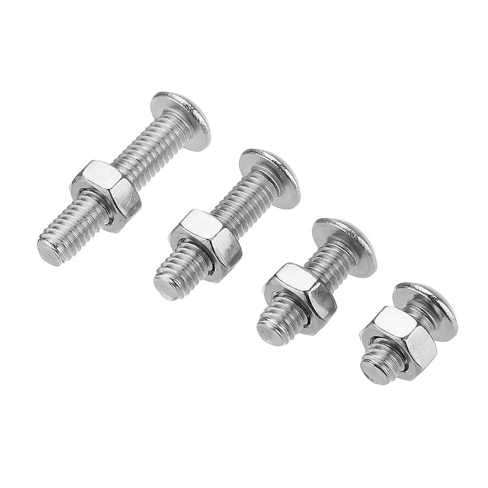 M3 M4 M5 Carbon Steel Screw Hex Socket Cap Head Bolt Nut Assortment 440Pcs