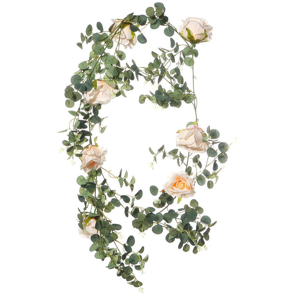 Artificial Eucalyptus Garland Hanging Rattan Wedding Greenery Home Decorations