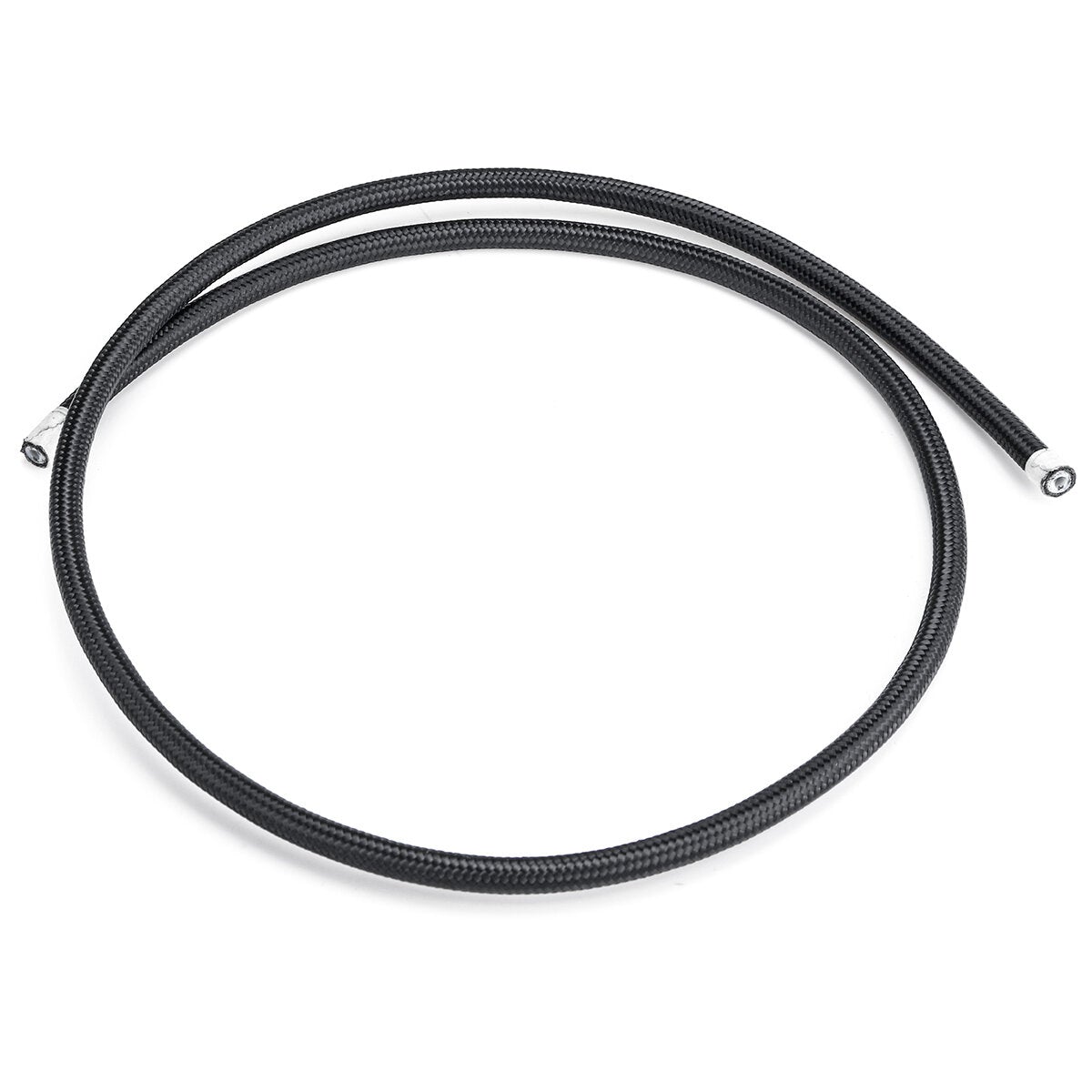 3FT Fuel Hose Oil Gas Line Pipe PTFE Nylon Stainless Steel Hose