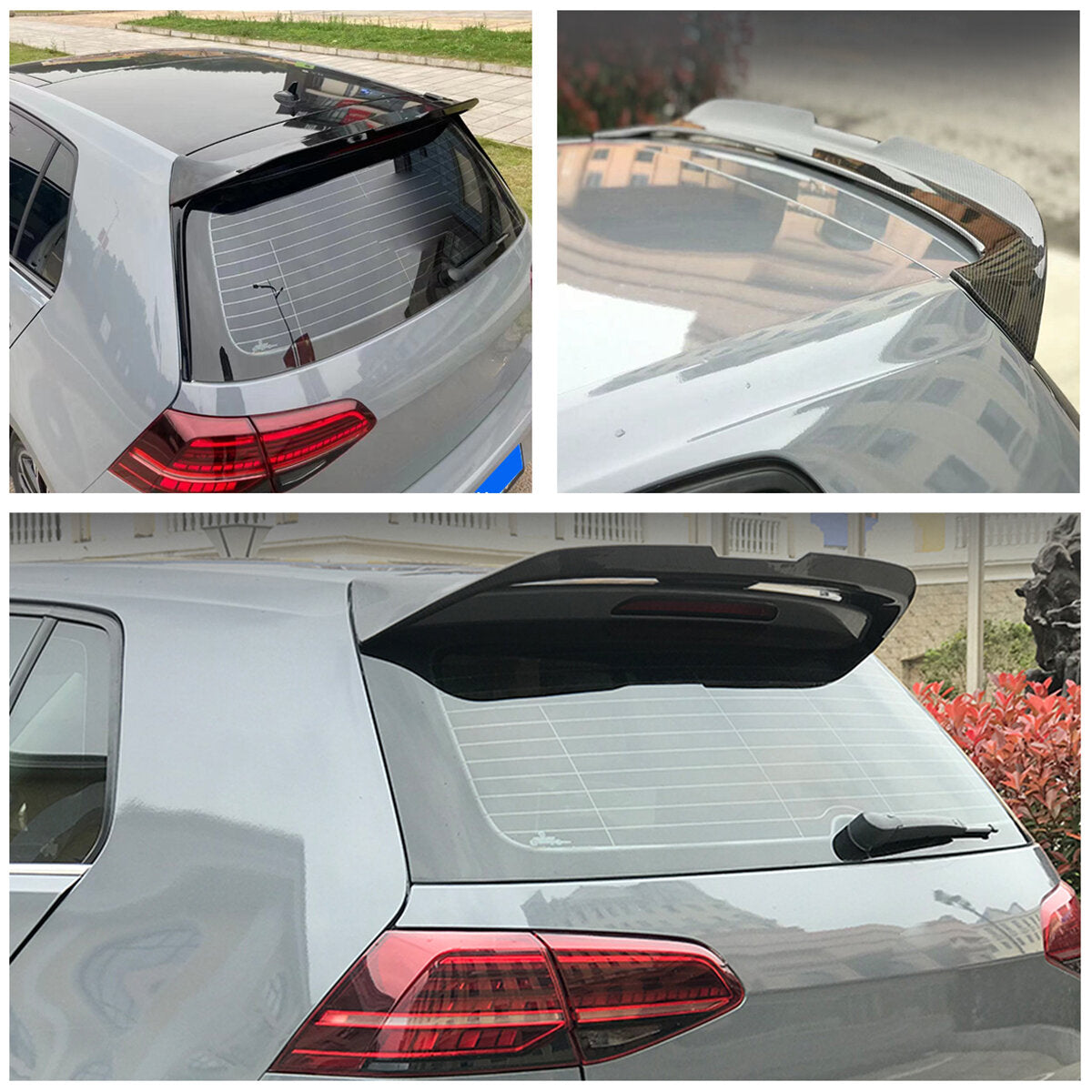 Glossy Black Rear Trunk Spoiler Lid For VW Golf MK7 MK7.5 2014-2020