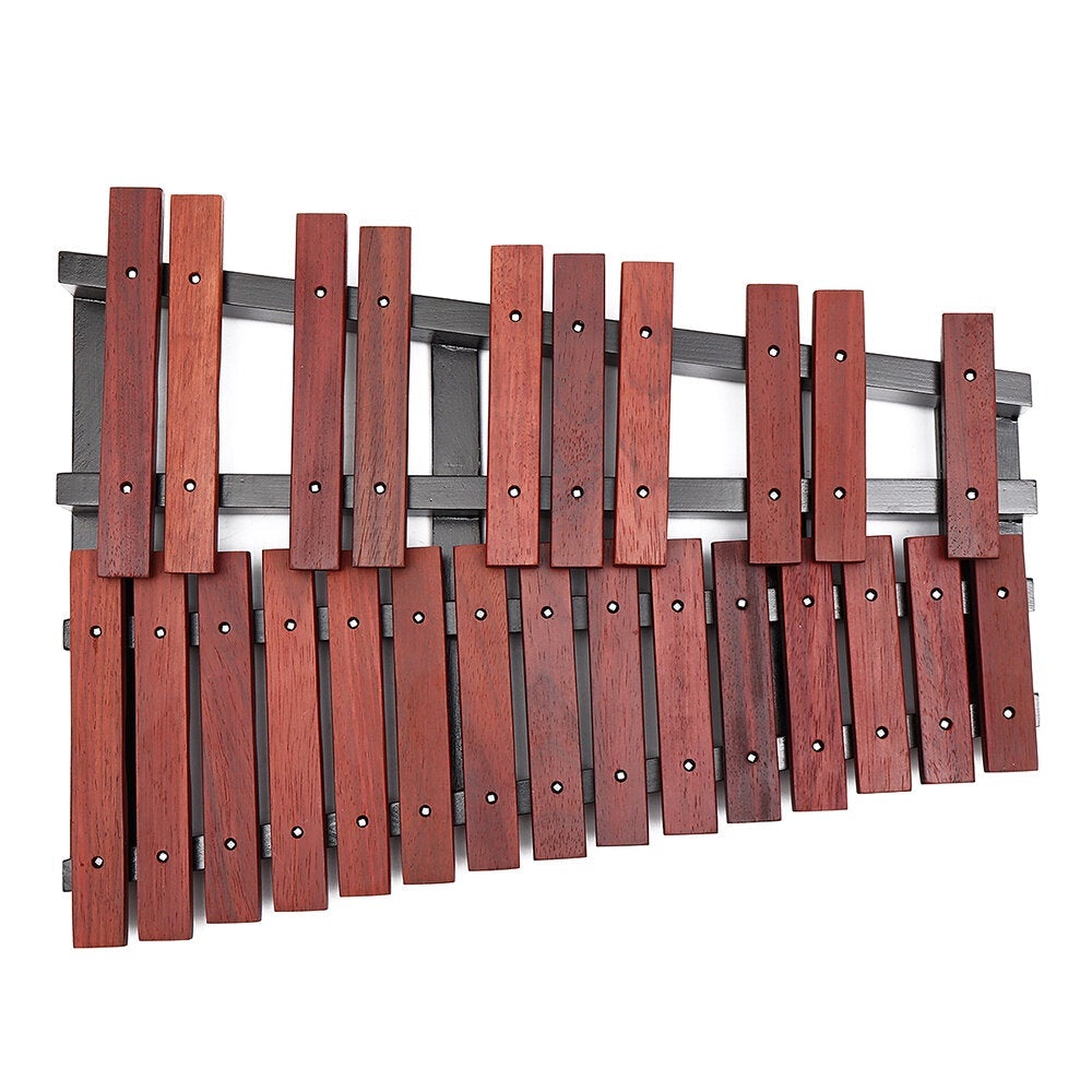 25 Notes Wooden Xylophone Percussion Educational Gift with 2 Mallets