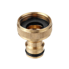 3/4'' BSP Solid Brass Male and Female Connector Garden Hose Quick Connect Water Pipe Connectors Fitting w/ Washers