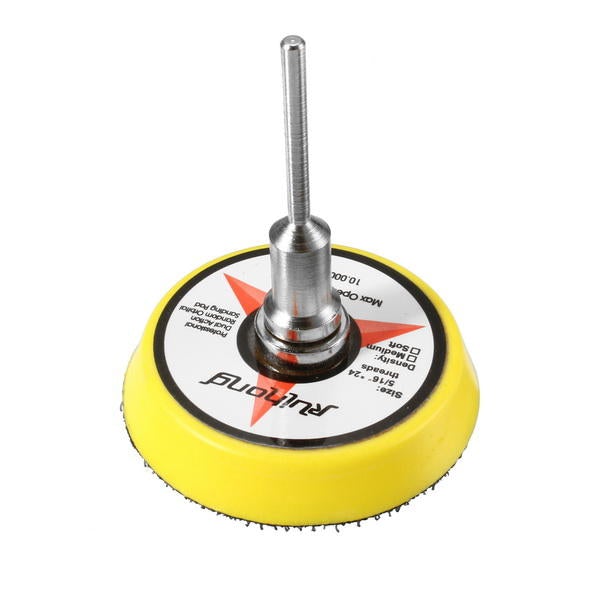 2/3 Inch Hook and Loop Sanding Pad 3mm Shank with 80pcs 80 to 7000 Grit Sand Paper