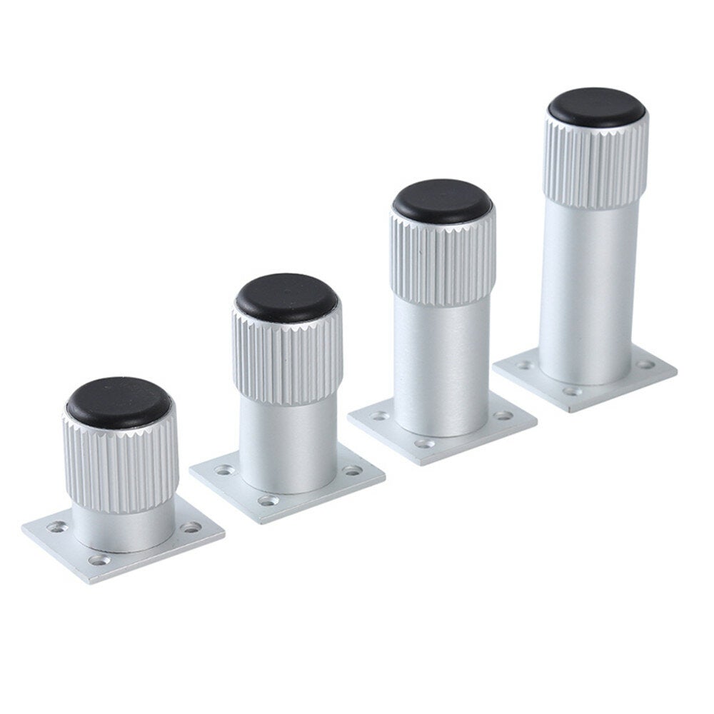 Aluminum Alloy Cabinet Feet Adjustable Furniture Foot Bed Legs Coffee Table Fixed