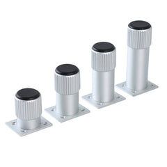 Aluminum Alloy Cabinet Feet Adjustable Furniture Foot Bed Legs Coffee Table Fixed