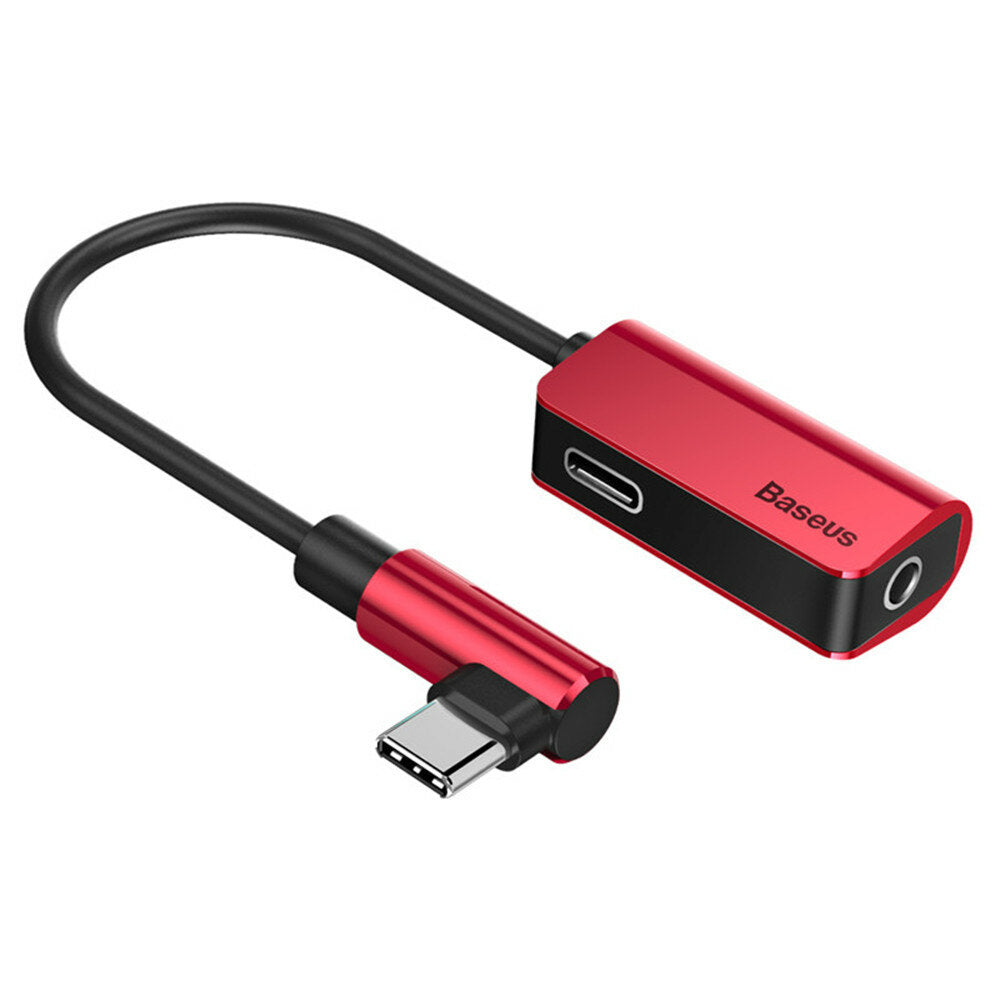 Type-c to Type-c Charging + 3.5mm Audio Music Adapter Converter for Huawei