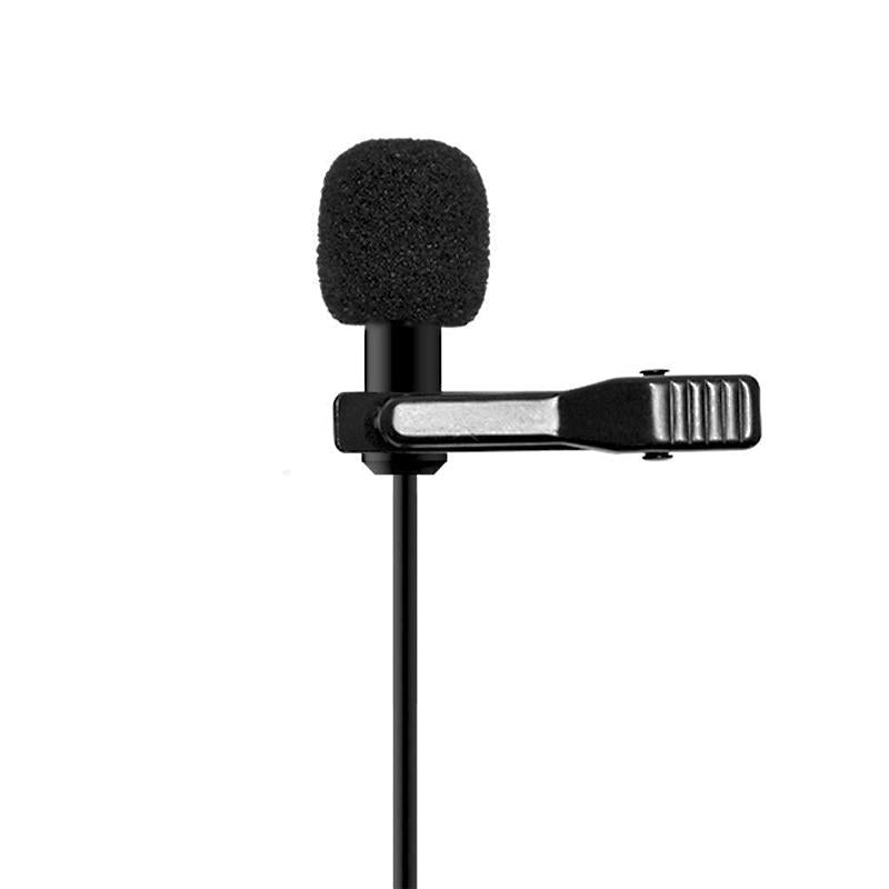 Lavalier Microphone Rechargeable Lapel Condenser Clip-on Handsfree Collar Mic for Mobile Phone DSLR Camera PC Laptop