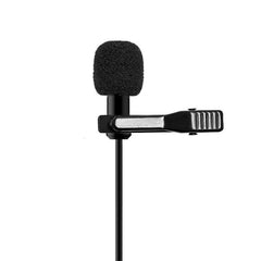 Lavalier Microphone Rechargeable Lapel Condenser Clip-on Handsfree Collar Mic for Mobile Phone DSLR Camera PC Laptop