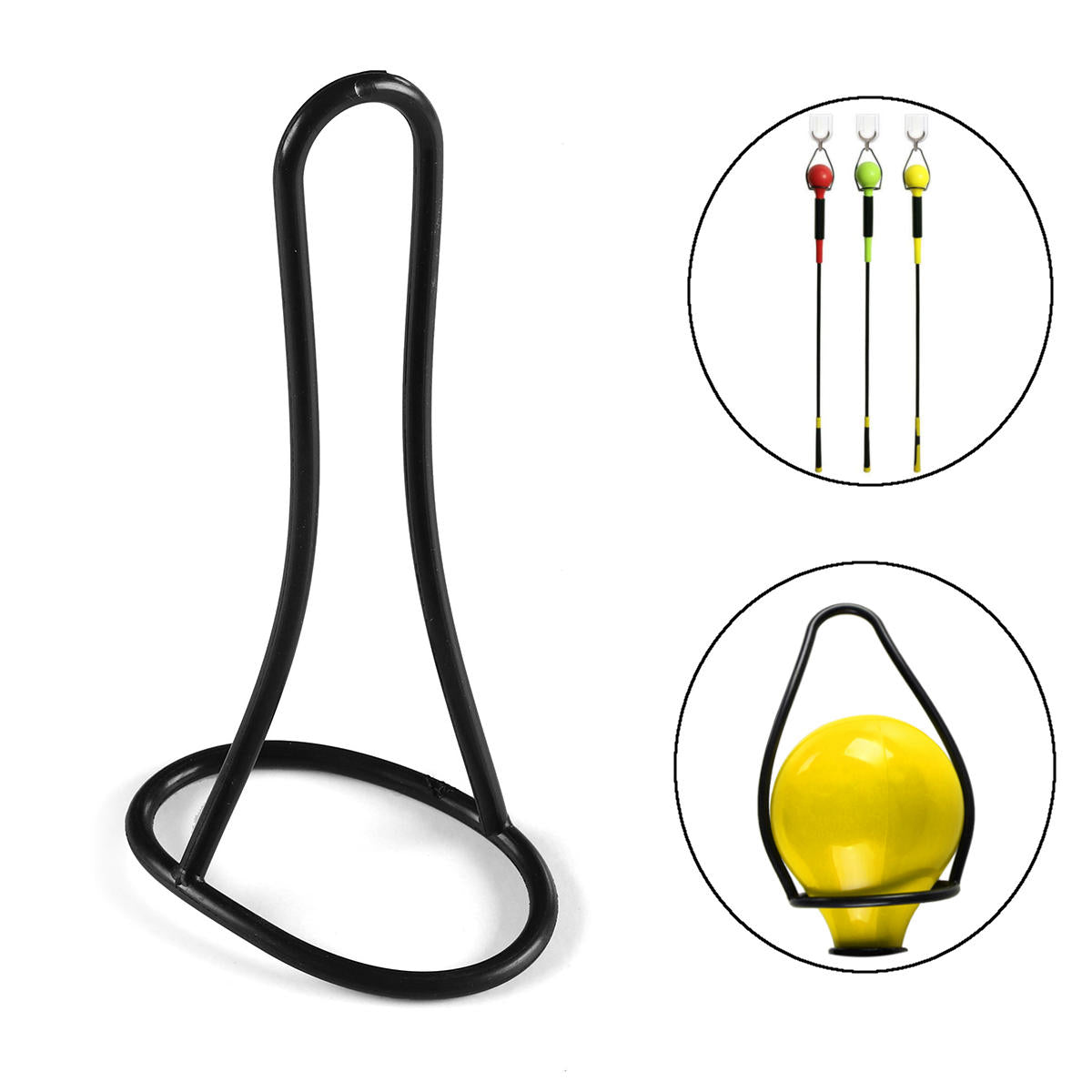 48" Golf Swing Trainer Aid Stick Glass Fiber Power Strength Tempo Sport Practice Flex Top Warm-up Stick