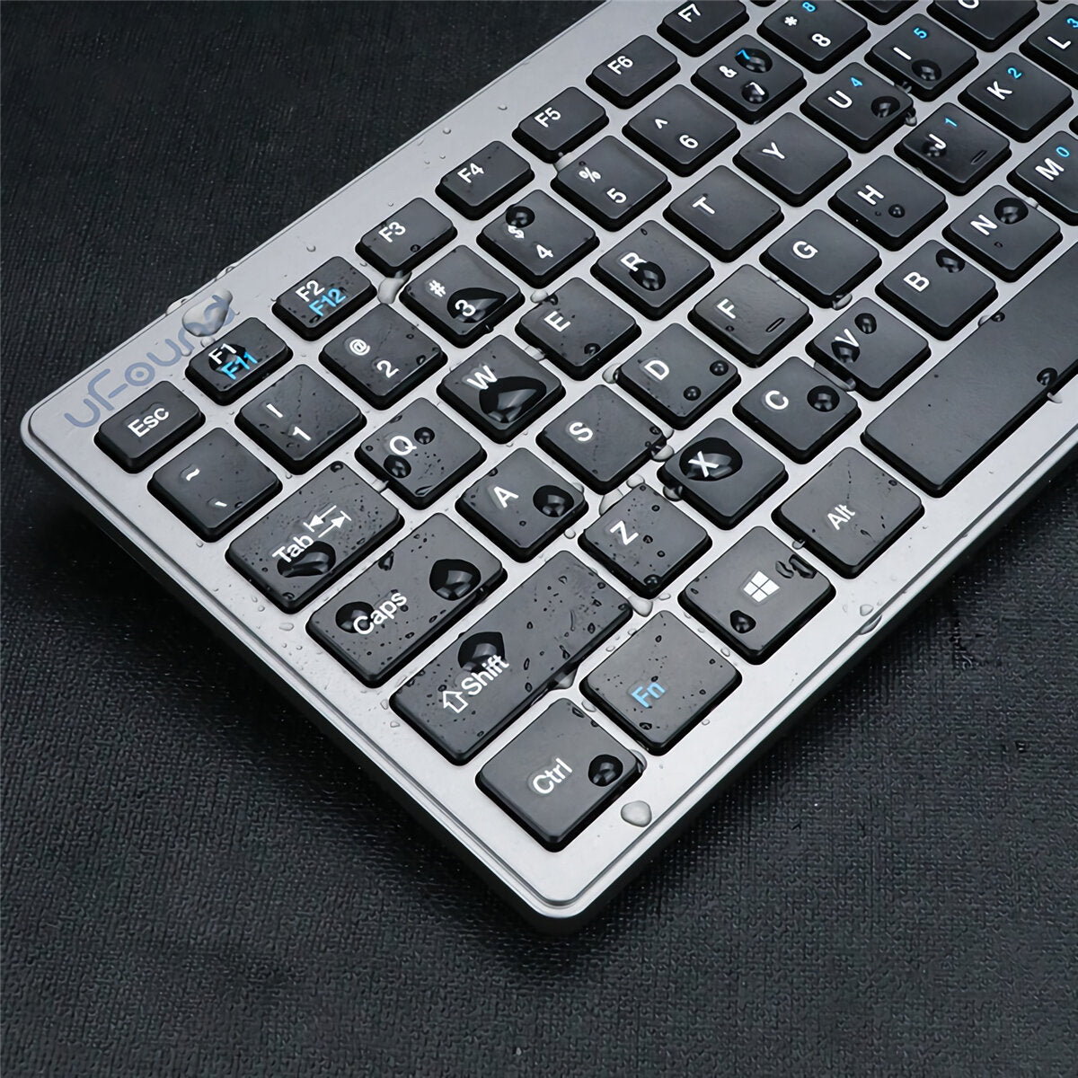Wireless Keyboard & Mouse Set Business Office Silent 78 Keys Keyboard 1200DPI Mouse Kit for MAC OS Windows