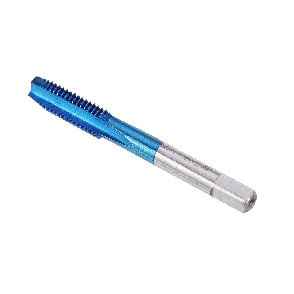 5Pcs M3-M8 Blue Coated Machine Screw Tap Drill Set Straight Flute Metric Thread Tap Drill Bit