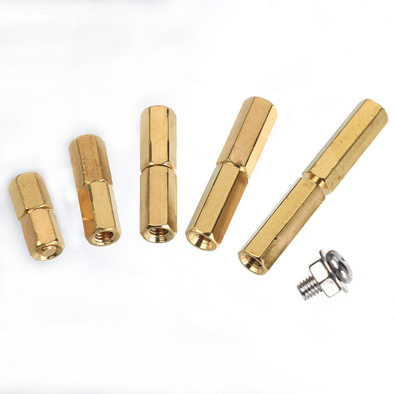 M3BH6 750Pcs M3 Brass Male-Female Hex Column Standoff Support Spacer Pillar 304 Stainless Steel Bolt And Cross Screw Nut Assortment for PCB Board