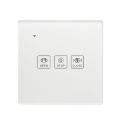 WiFi Curtain Switch EU Standard Smart Touch Switch Compatible with Alexa Google Home