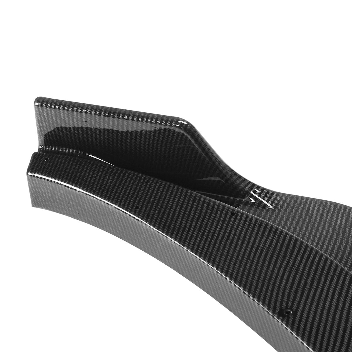 3Pcs Carbon Fiber Look Front Bumper Lip Spoiler
