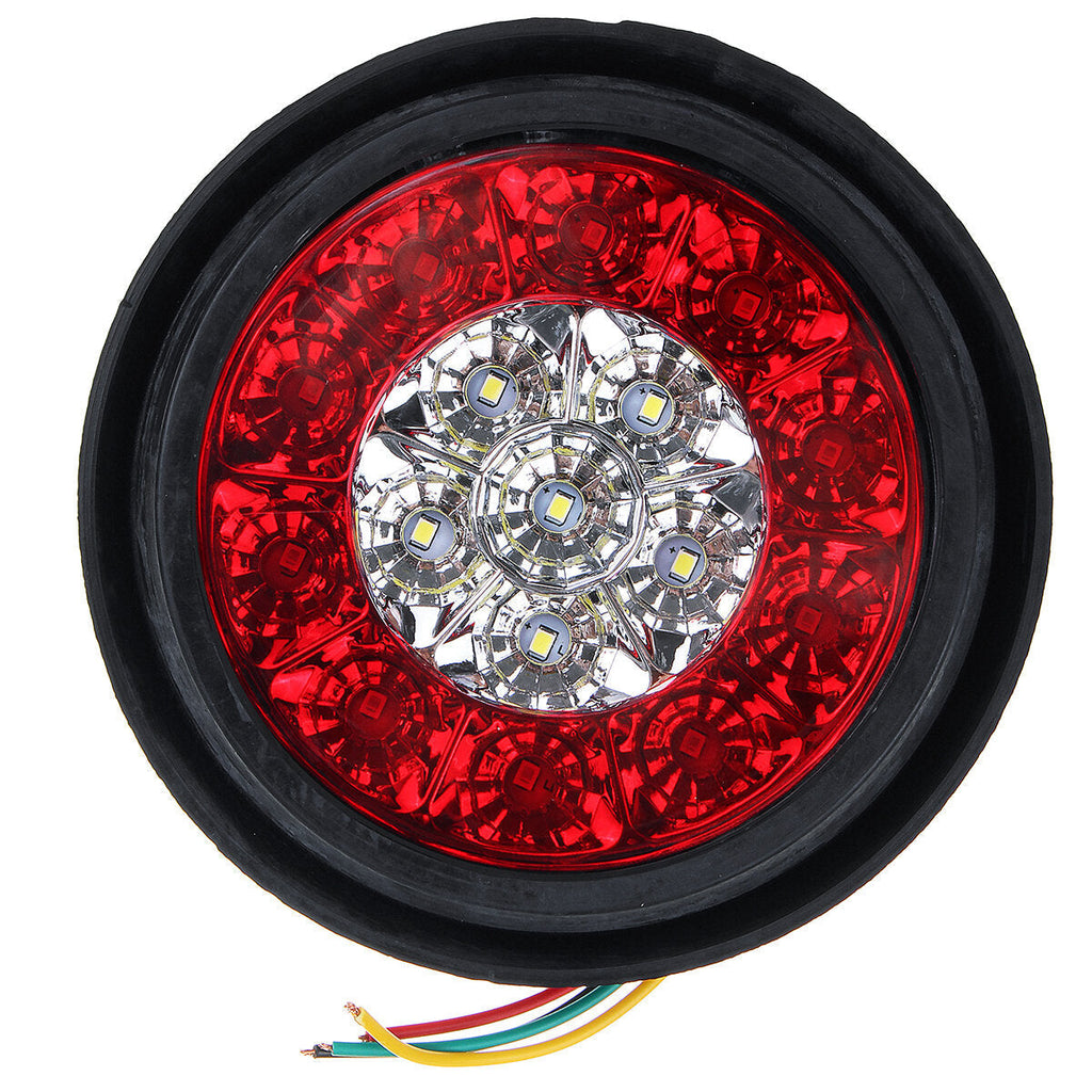 24V 16LEDs Car Turn Signal Light Brake Stop Tail Lamp Waterproof Round