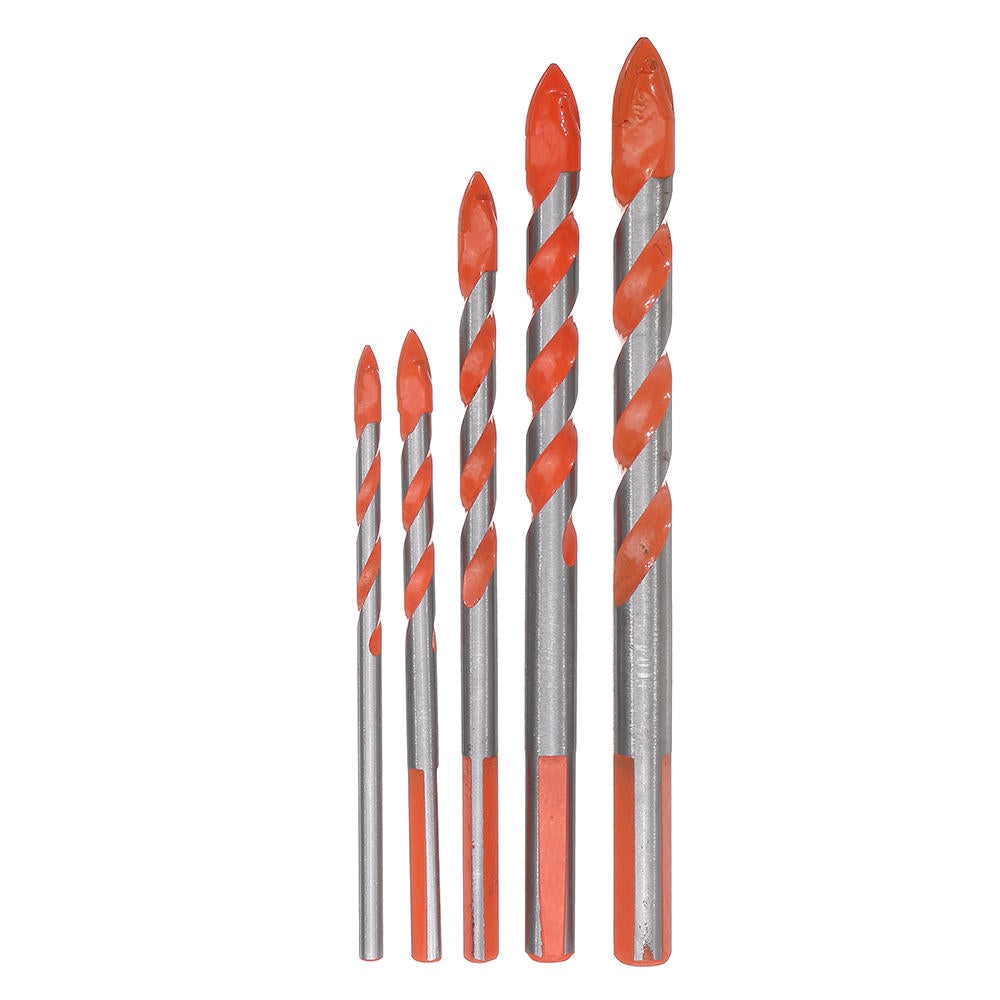 5Pcs 4/5-10mm Triangle Shank Drill 4/5/6/8/10mm Ceramic Glass Hole Wall Twist Spiral Bit
