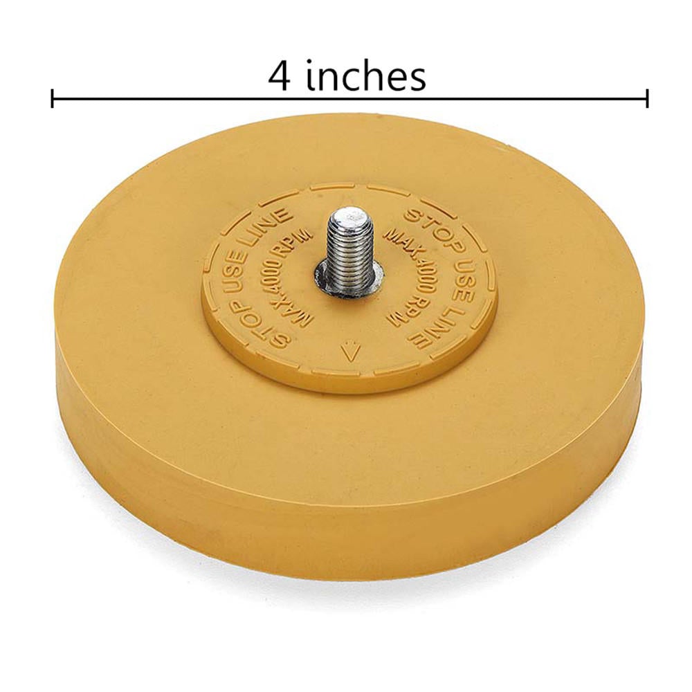 4 Inch Rubber Eraser Wheel Professional Pneumatic Tools Air Tire Buffer Glue for Electric Drill