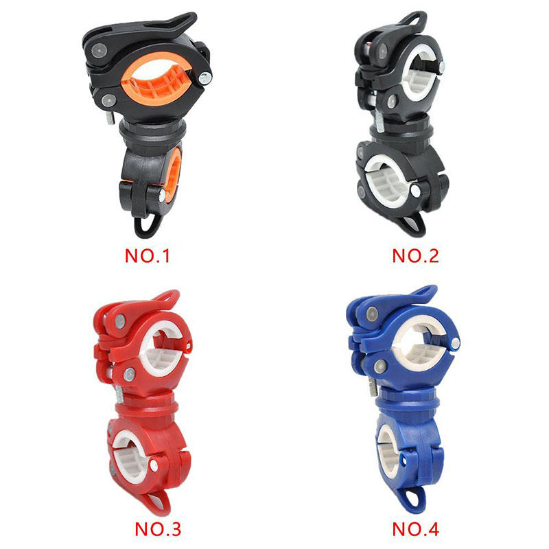 360 Angle Rotation Bike Flashlight Mount Holder Clip Multifunction Light Stand Fixing Stand