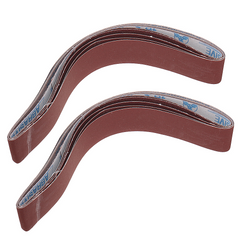 10pcs 40 to 1000 Grit 40mm x 740mm Sanding Belts For Angle Grinder Belt Sander Attachment